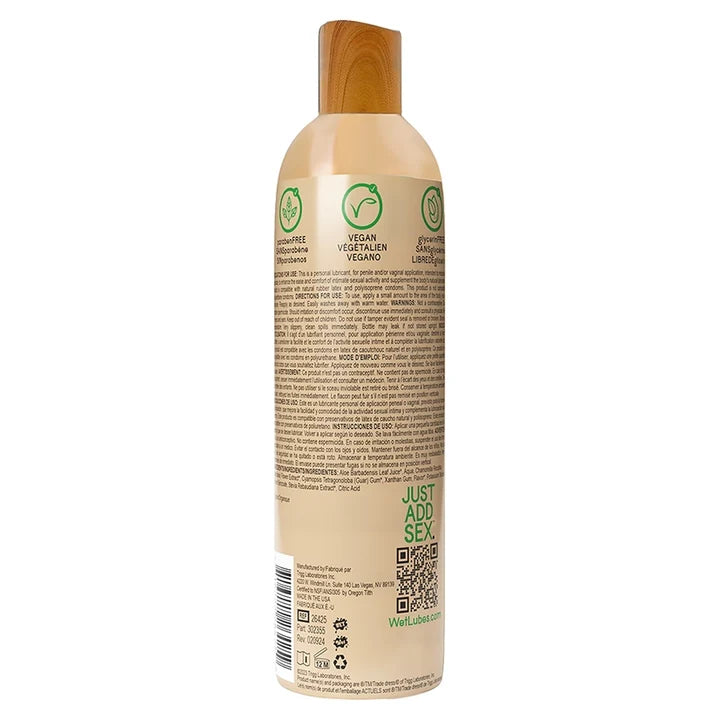 Wet 95% Organic Naturally Aloe Based Lubricant 4oz